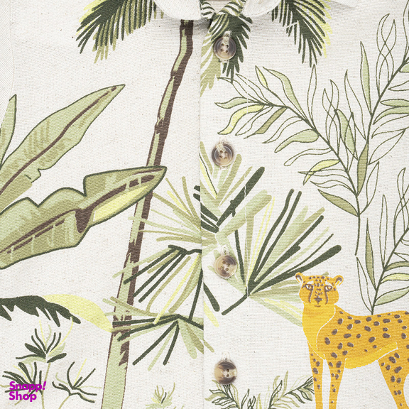 ست پیراهن و شلوارک پسرانه فیورلا مدل دنیای ببر کد 25050