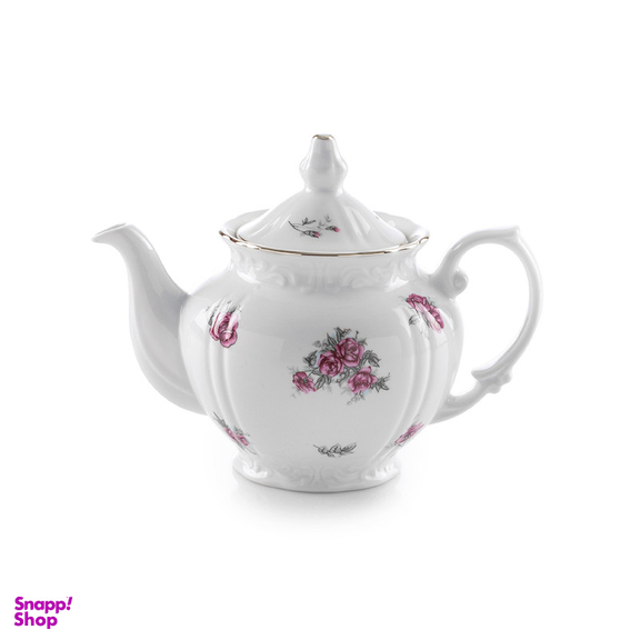 قوری چینی زرین ایران مدل چهار ترک 5 آران مینیاتور درجه 3