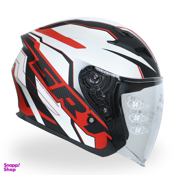 کلاه کاسکت بدون فک راپیدو مدل SRT-Red OF878 به همراه کاور