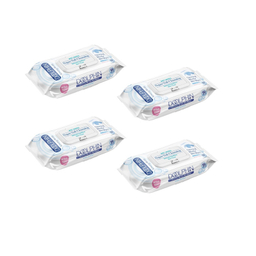 دستمال مرطوب پاک کننده آرایش دلفین کد 60 مجموعه 4 عددی