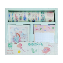 ست چسب کاغذی و استیکر و کاغذ یادداشت کینگ مدل 473