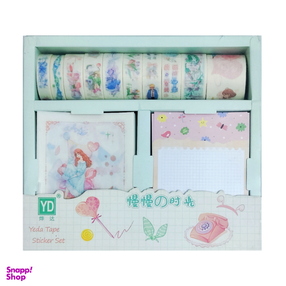 ست چسب کاغذی و استیکر و کاغذ یادداشت کینگ مدل 473