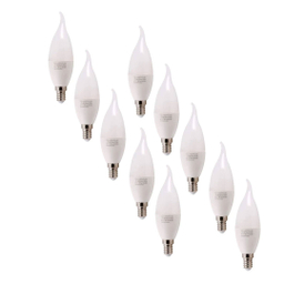 لامپ اس ام دی 6 وات پارس شعاع توس مدل اشکی مات بسته 10 عددی