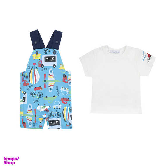 ست سرهمی و تیشرت پسرانه فیورلا مدل مسیرهای پر هیجان کد 25040