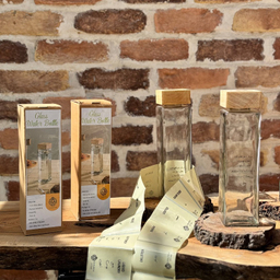 بطری شیشه ای درب مربع گلدن استار مدل G1