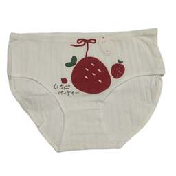 شورت زنانه طرح Strawberry رنگ سفید مدل N1