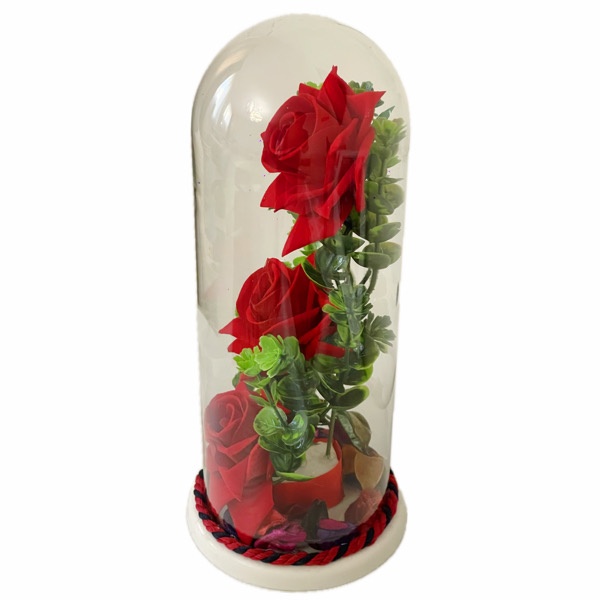 حباب گل رز مصنوعی مدل مخملی کد 29