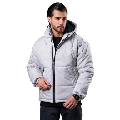 کاپشن مردانه مدل باکسی کد 2 رنگ سفید