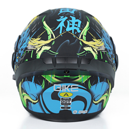 کلاه کاسکت فک متحرک کایک مدل 772 Blue Thunder God به همراه کاور