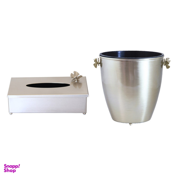 ست سطل و جای دستمال سالی نو مدل پروانه کد N-826