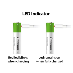 باتری نیم قلمی قابل شارژ اسمارتولز مدل یو اس بی AAAA بسته 4 عددی