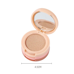 پالت رژ گونه و هایلایتر میس لارا مدل چرخشی شماره 01 مجموعه 3 عددی