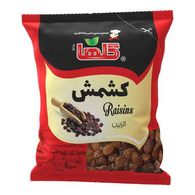 کشمش پلویی گلها وزن 150 گرم بسته بندی سلفون