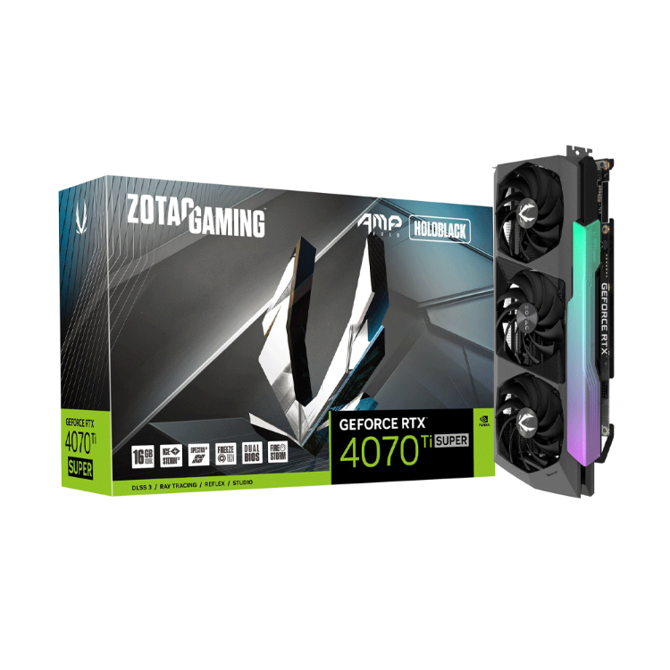 کارت گرافیک مخصوص بازی زوتک مدل Zotac RTX 4070 Ti Super AMP Holo 16GB