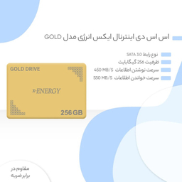حافظه SSD اینترنال ایکس-انرژی مدل GOLD ظرفیت 256 گیگابایت