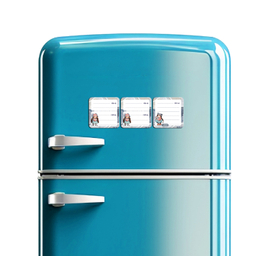 مگنت یخچال لاژید مدل برنامه روزانه کد MGNT035 سایز 9×9 سانتی متر بسته 3 عددی