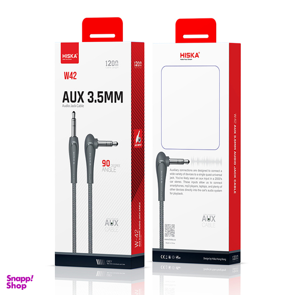 کابل AUX هیسکا مدل W42 طول 1.2 متر