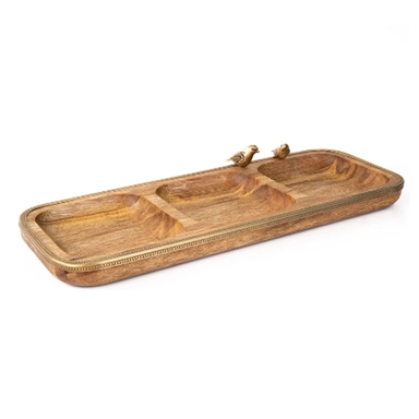 اردو خوری مستطیل 3 خانه گلد کیش مدل GK829420