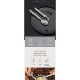 ست قاشق و چنگال تیتانیوم نکس تول مدل Titanium Tableware Set