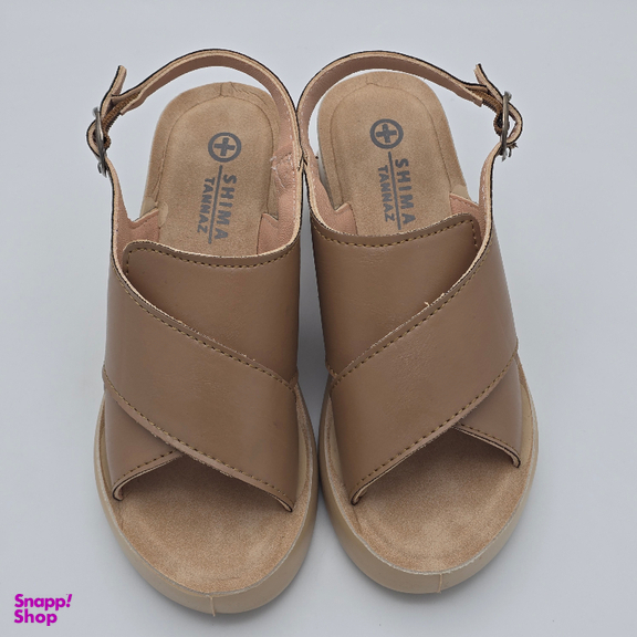 صندل زنانه شیما مدل طناز کد 629389 رنگ نسکافه ای