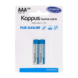 باتری نیم قلمی کاپوس مدل Home Care Plus Alkaline AAA بسته دو عددی