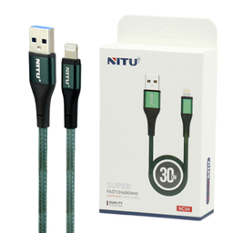 کابل شارژ USB به Lightning نیتو مدل NITU NC34 طول 30 سانتی‌ متر