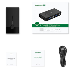 سوئیچ KVM دو پورت VGA یوگرین کد 30357