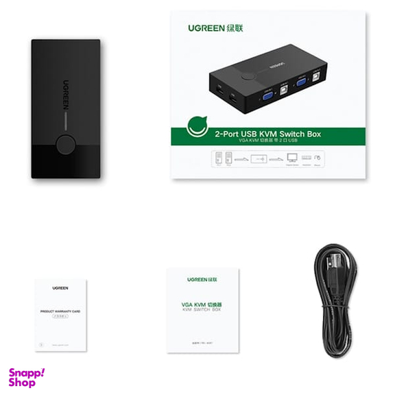 سوئیچ KVM دو پورت VGA یوگرین کد 30357