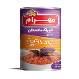 کنسرو خوراک بادمجان مهرام وزن 400 گرم