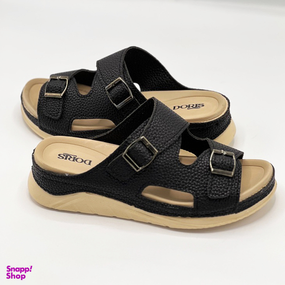 صندل زنانه دوریس مدل شهبانو طبی رنگ مشکی