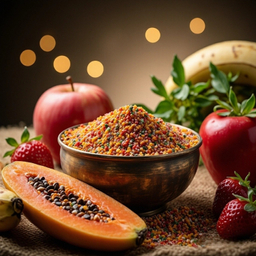 غذای طوطی سانان میکس میوه جات آوس تروپیکن مدل فرووین وزن 453 گرم