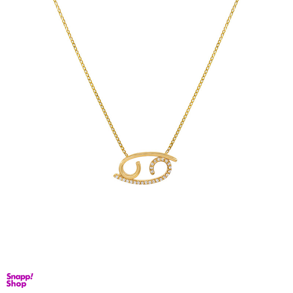 گردنبند طلا 18 عیار زنانه گلد گالری لیبرا طرح حلقه ای فلامینگو مدل تیر ماه