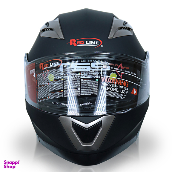 کلاه کاسکت فک متحرک ردلاین مدل 935 رنگ مشکی مات به همراه کاور