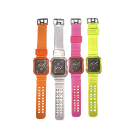 قاب و بند ساعت هوشمند جی شاک مدل پاستیلی رنگی مناسب اپل Watch 45 mm