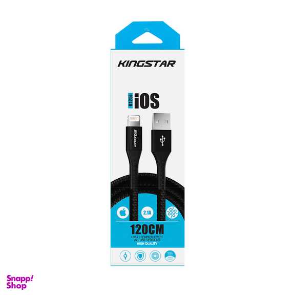 کابل تبدیل USB به لایتنینگ کینگ استار مدل K125i طول 120 سانتی‌متر