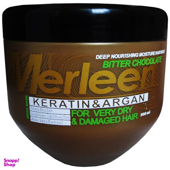ماسک تقویت کننده و مرطوب کننده مو مرلین مدل Bitter Chocolate حجم 500 میلی لیتر