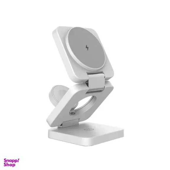 پایه شارژ مغناطیسی پرودو مدل 3in1 Magsafe Wireless Foldable Charger 15W