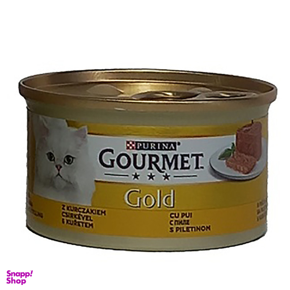 کنسرو گربه گورمت مدل مرغ وزن 85 گرم مجموعه 4 عددی