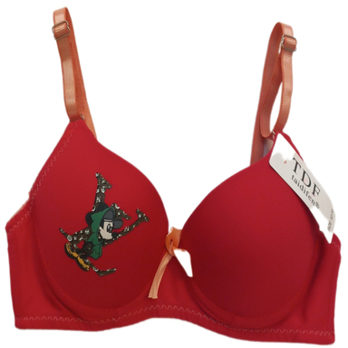 سوتین دخترانه کد Td01 رنگ قرمز