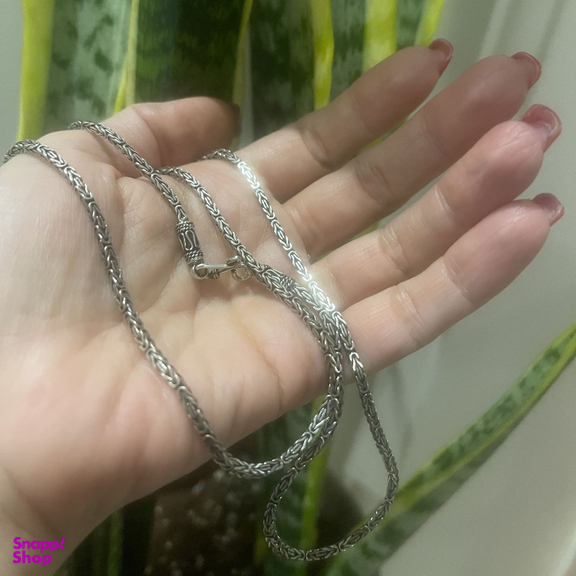 زنجیر نقره مردانه گالری ظهیرالدینی مدل کرال کد CL-LX-60-65
