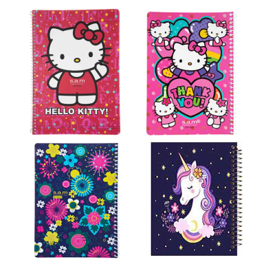 دفتر نقاشی 50 برگ طرح دخترانه مجموعه 4 عددی