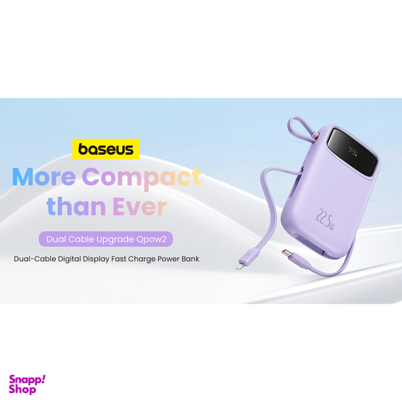 پاور بانک 22.5 وات بیسوس مدل Qpow2 P10055002113-00 ظرفیت 20000 میلی آمپر ساعت