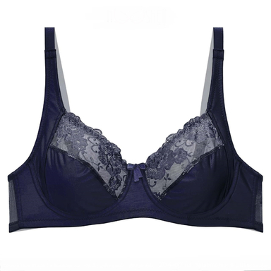 سوتین زنانه نوشه پوش کد 20407 رنگ سرمه ای