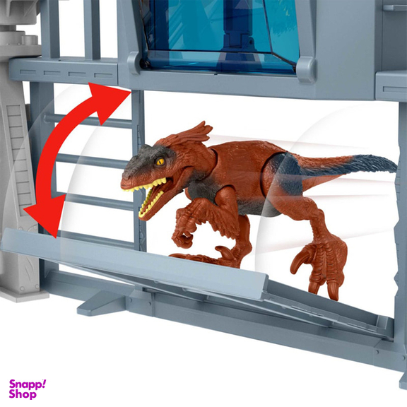 اکشن فیگور ماتیل مدل Jurassic World Outpost Chaos Playset