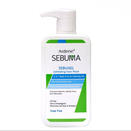 ژل شوینده و ساینده صورت آردن سبوما مدل سبوژل مناسب پوست چرب حجم 200 میلی‌ لیتر