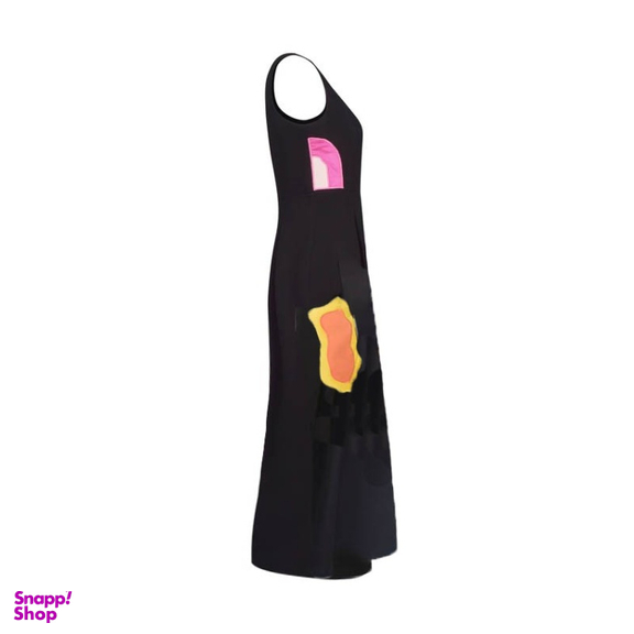 سرهمی زنانه گره استایل مدل گل یخ رنگ مشکی