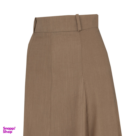 دامن زنانه سرژه مدل 210213 رنگ قهوه ای