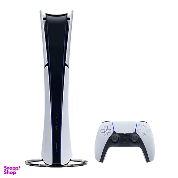 کنسول بازی سونی مدل PlayStation 5 Slim Digital Edition ظرفیت 1 ترابایت ریجن 2016B اروپا به همراه دسته اضافی و پایه شارژر