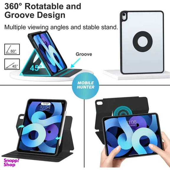 کیف کلاسوری اپیکوی مدل Xundd Rotating 360 مناسب برای تبلت اپل iPad Air 13 2024 / iPad Pro 12.9 2022 / 2021 / 2020