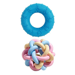 اسباب بازی دندانی سگ و گربه بیوموزارا مدل حلقه و توپ